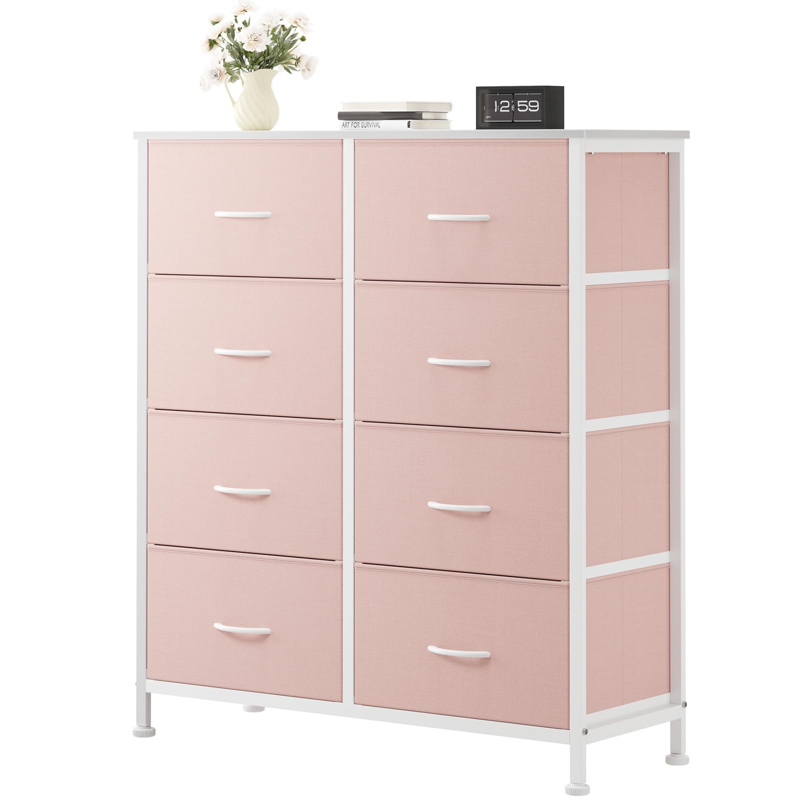 OLIXIS 9 Drawers Storage Organizers Units, Closet Organizers and Storage for Clothes, Fabric Storage Drawer for Living Room, Chest of Dresser in 39.4" D x 11.8" W x 39.9" H, Black